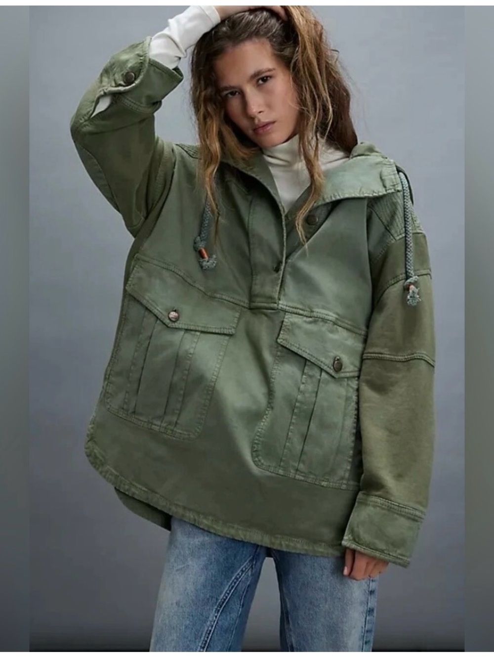 We The Free Marlie Washed Pullover Jacket